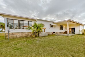 Lawn view of Sunroom