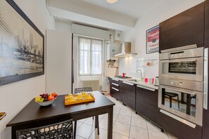 Kitchen and dining area
