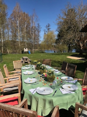 Espace banquet en plein air