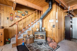 Enjoy the wood-burning stove and have a cozy night in!