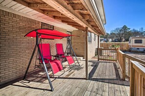 Covered Deck | Lounge Chairs | Backyard
