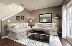 Beautiful and cozy integrated living room