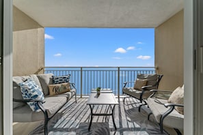 Balcony, Accessible from Living Area and Primary Bedroom