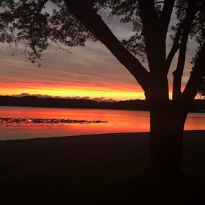 Sunset sky from front window