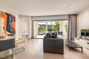 Living room with cosy couch