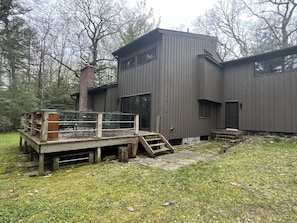 Large deck off dining room perfect for outside BBQing and dining
