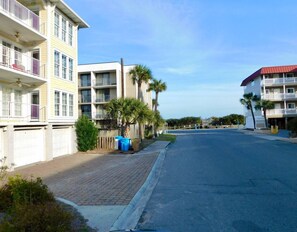 Garage parking, second floor, elevator, steps to the beach