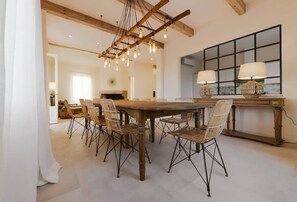 Stylish dining area