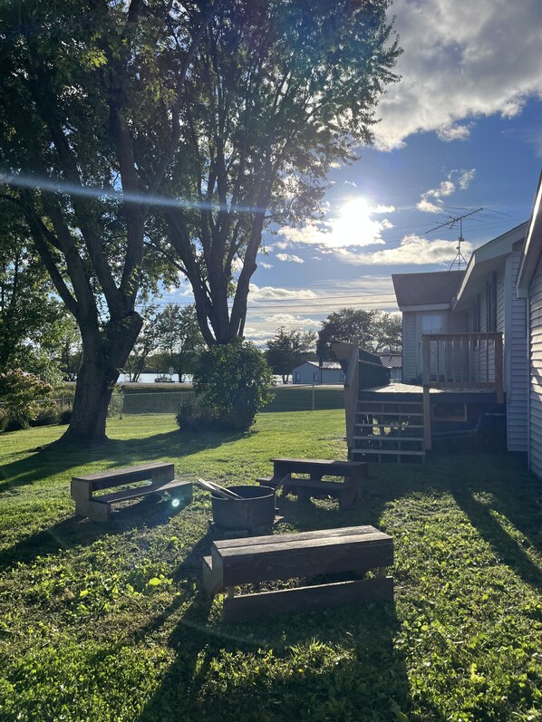 Backyard - you can see the lake