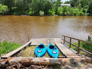 Kayaks and dock for use Late May through October