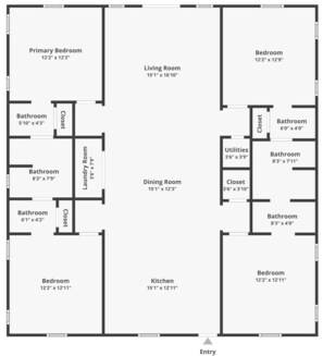 Great plan w/separate half bath off main area (labeled closet on plan)