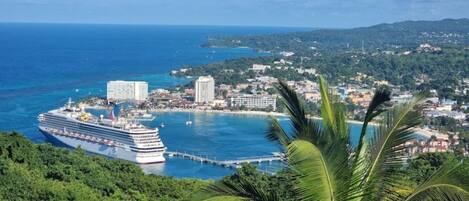 View of the Ochi Marina from the restaurant at Mystic