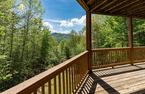 Exterior Balcony with Mountain Views