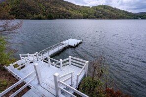 Steps going down to private dock