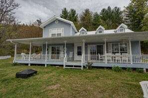 View of wrap around porch and front of cottage