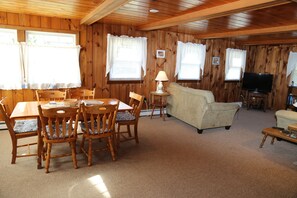 Living and dining area.