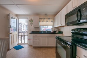 Back door entry into kitchen