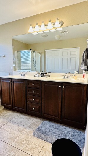 Master Bath with two sinks