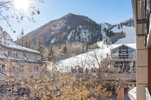 View of Ajax Mountain & Gondola from Living room and Guest bedroom Balcony