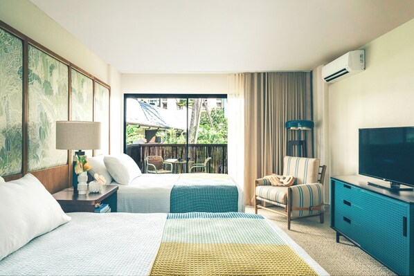 Unit with 2 Double size beds
Exact unit will be assigned upon arrival. Views, colors and decor may vary