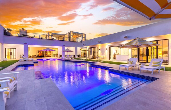 Relax in the Arizona evening at this stylish rental. The patio is perfect for stargazing and fireside chats