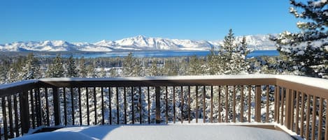 View from the 3rd floor in the winter.  