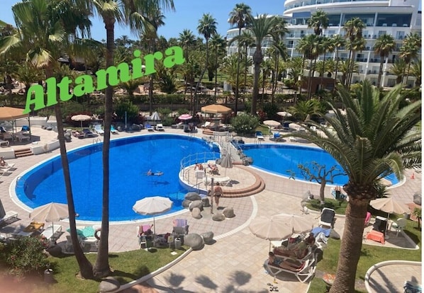 Altamira has three pools , one heated.