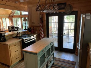 Kitchen with New Gas Stove, New Fridge, New Dishwasher, and New Microwave