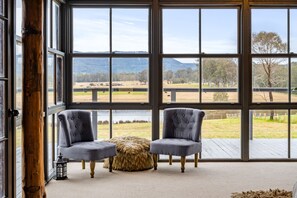 Living Room with Mountain and Lagoon Views