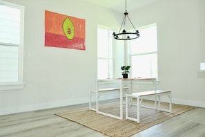 Dining room in Houston townhome