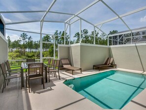 Screened Patio with Private Pool 29'x23'