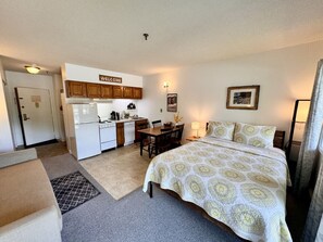 Enjoy a home cooked meal with our kitchenette