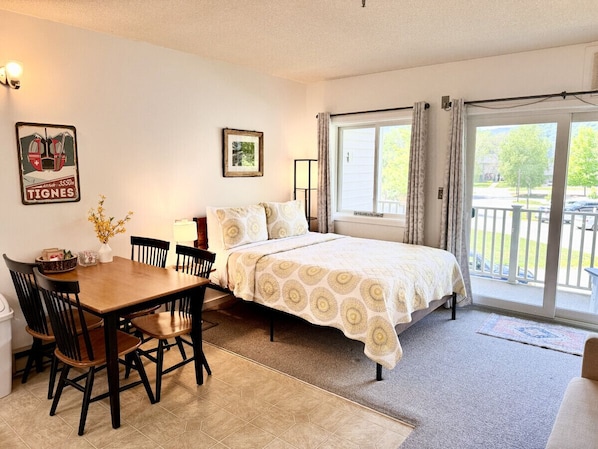Relax in our comfy queen bed!