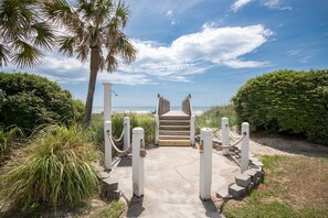 Walk directly onto the beach