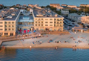 View of the Residences foreground Bay and the background Atlantic Ocean.