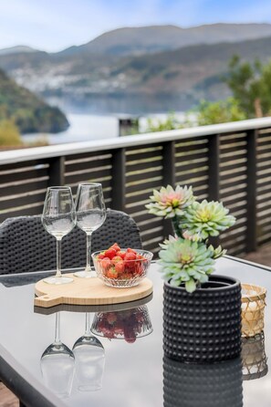 Dine Al fresco and enjoy the views