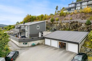 Spacious garage and attached parking space