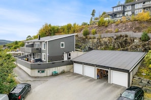 Spacious garage and attached parking space