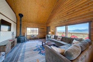 The large windows allow you to take in the view from every spot in the house!