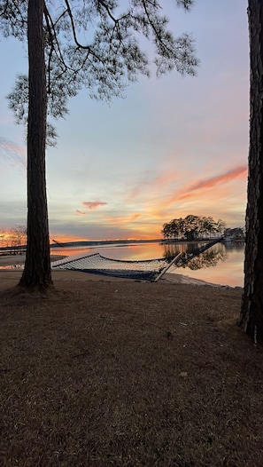 Enjoy the hammock by the waters edge