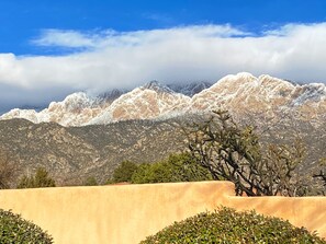 Sandia Mountains in winter