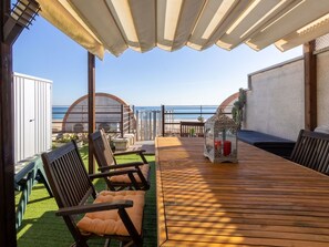 Sky, Furniture, Porch, Chair, Wood, Interior Design, Building, Shade, Cottage, Real Estate