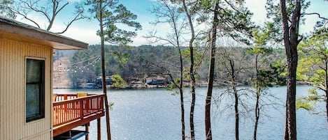 View of Lake Desoto from deck 