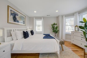 Get some rest in the bright and spacious bedroom.