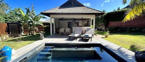 Villa Māha Iti 1, a beautiful, brand new villa with its own private pool.