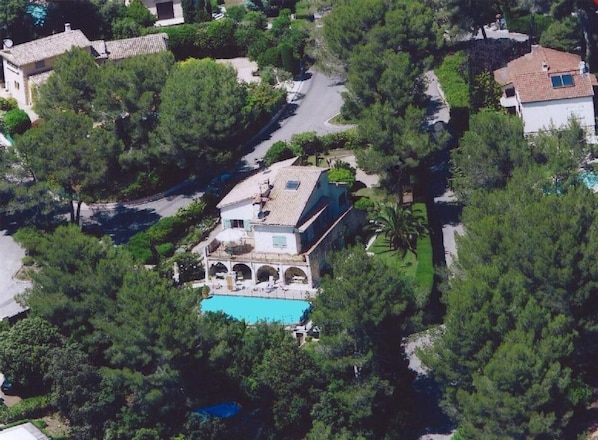 Villa aerial view
