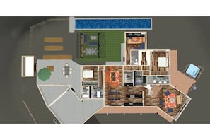 Main level floor plan