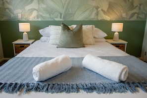 Comfortable bed with Hotel Quality Linen