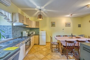 Kitchen and dining area