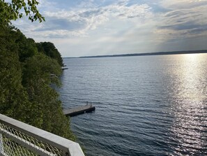 View of private dock from deck